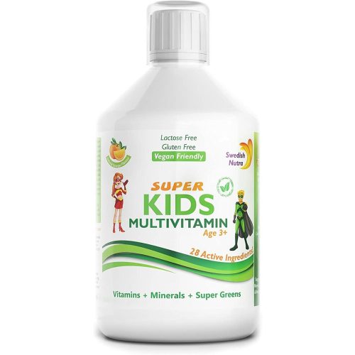 Swedish Nutra Super Kids MULTIVITAMIN gyerekeknek, 500 ml
