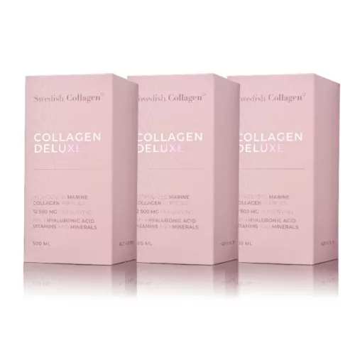 Swedish Collagen Deluxe 3 dobozos csomag - Prémium folyékony halkollagén 3 x 500 ml