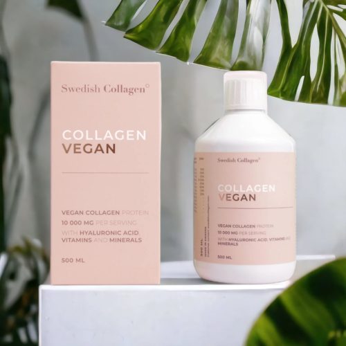 Swedish Collagen Vegan  – Vegán forrásból származó folyékony kollagén 10 000 mg,  hialuronsavval és vitaminokkal – 500 ml