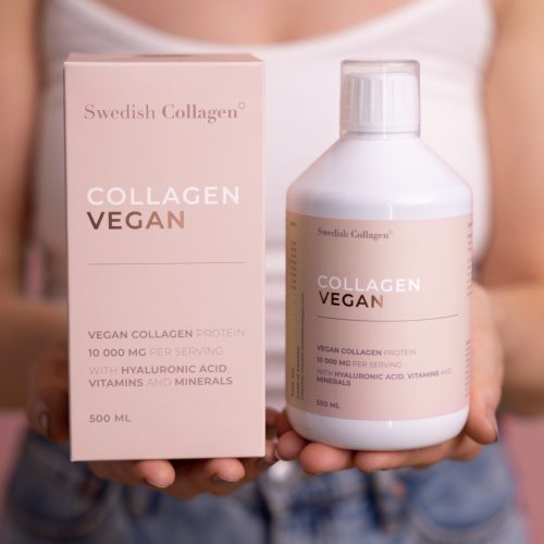 Swedish Collagen Vegan  – Vegán forrásból származó folyékony kollagén 10 000 mg,  hialuronsavval és vitaminokkal – 500 ml