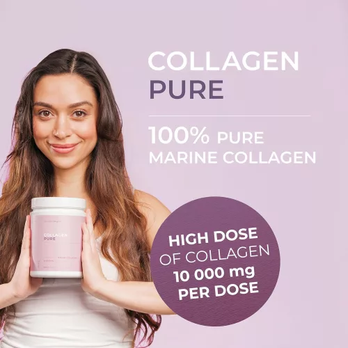 Swedish Collagen Pure  -  Hidrolizált, tiszta tengeri kollagén por,  300 g