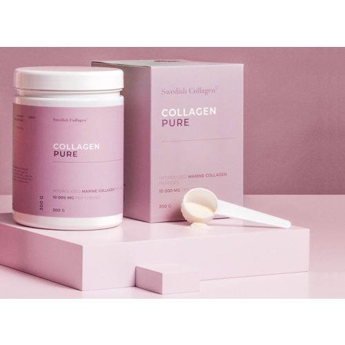 Swedish Collagen Pure  -  Hidrolizált, tiszta tengeri kollagén por,  300 g