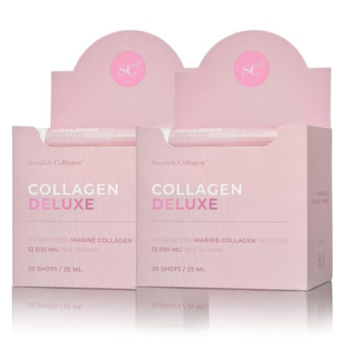 Swedish Collagen Deluxe Shots 2-dobozos csomag - 12.500 mg folyékony tengeri kollagén/napi adag
