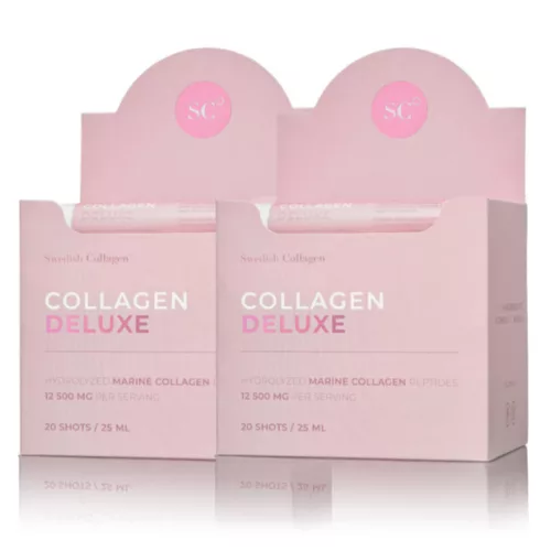 Swedish Collagen Deluxe Shots 2-dobozos csomag - 12.500 mg folyékony tengeri kollagén/napi adag
