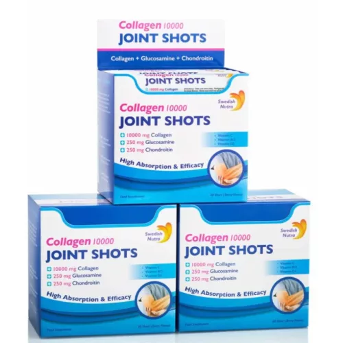 Swedish Nutra Joint Shots Collagen 3 dobozos csomag - Ízületi folyékony kollagén komplex ivóampulla